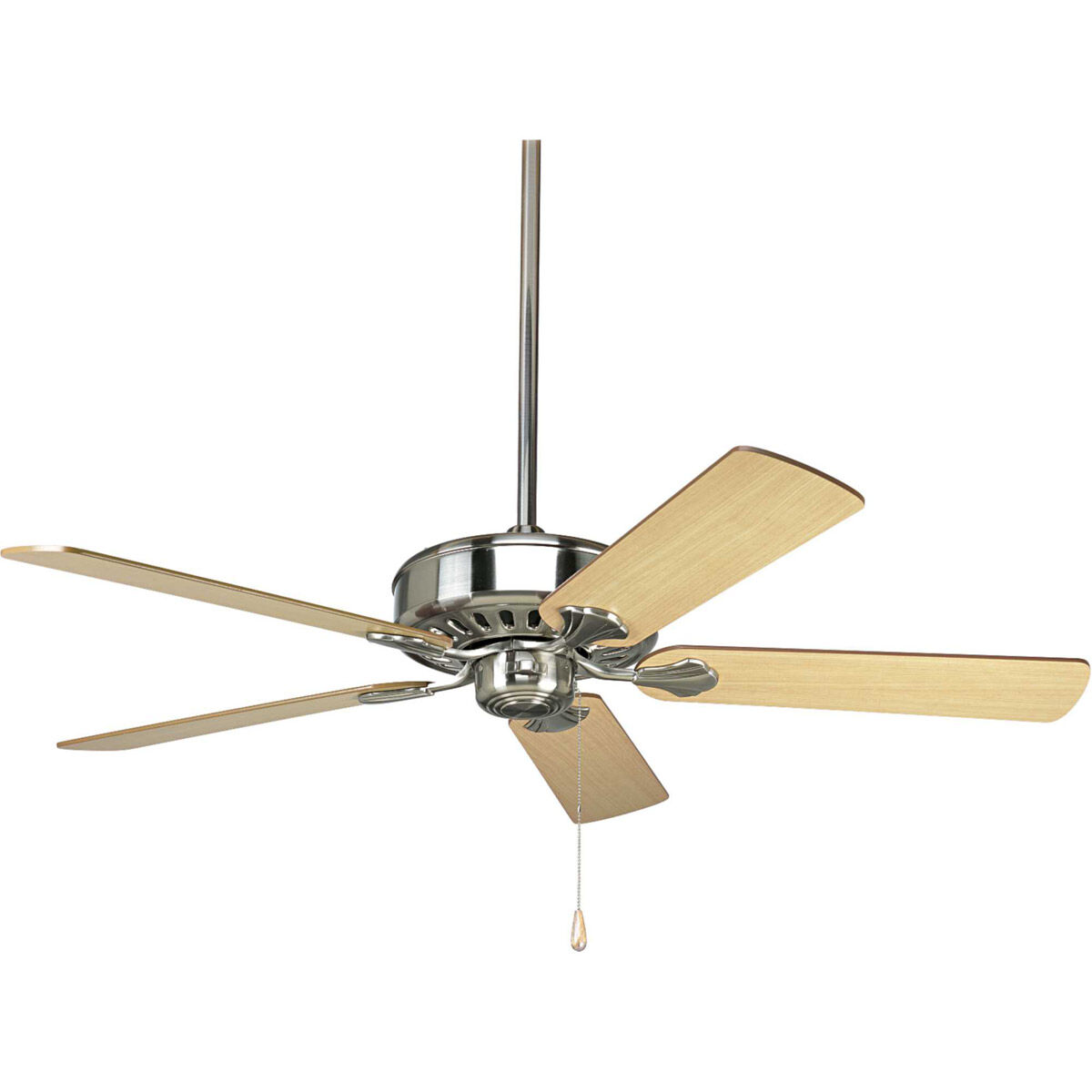 AirPro 52 inch Brushed Nickel with Cherry/Natural Cherry Blades Ceiling Fan